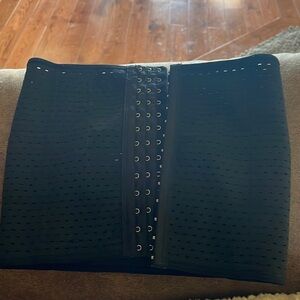 Shein Corset Waist Trainer Solid Black Shapewear Stretch Women's Small